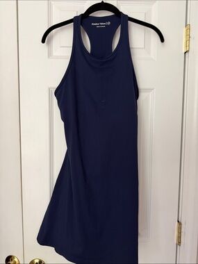 Outdoor Voices Navy Racerback Tank Dress
